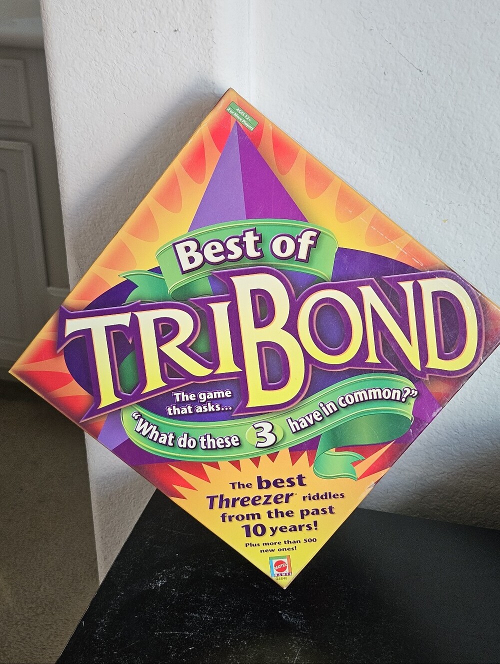 Best of Tribond "What Do These 3 Have in Common?" Mattel Board Game
